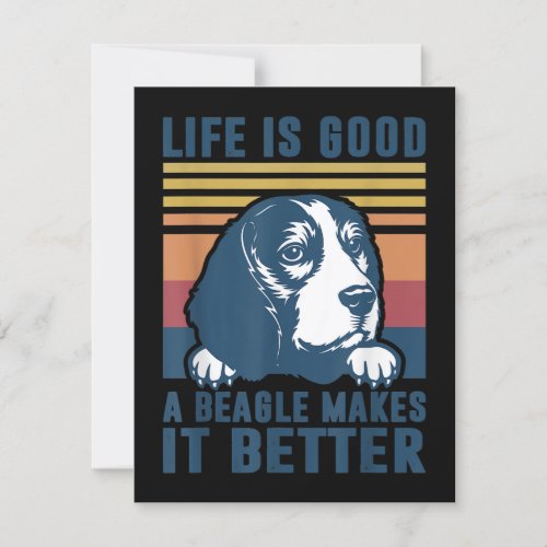 Beagle Gifts For Men Women Beagle Dog Mom Dad Invitation