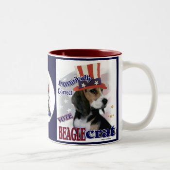 Beagle Gifts Two-tone Coffee Mug by DogsByDezign at Zazzle