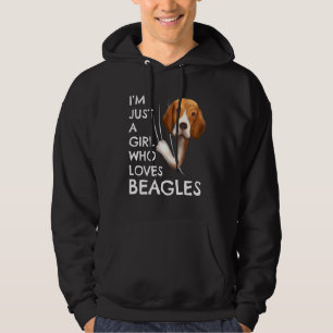 Beagle Girls Women Outfit Just A Girl Who Loves Be Hoodie