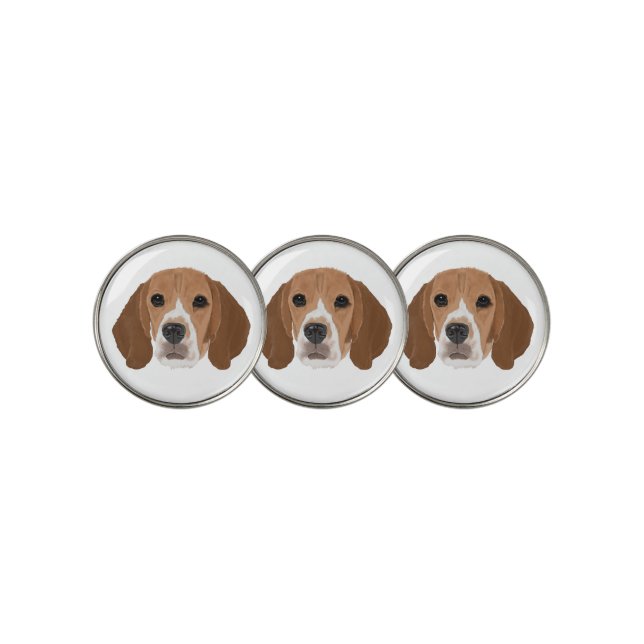 Beagle Golf Ball Marker (3 Up)