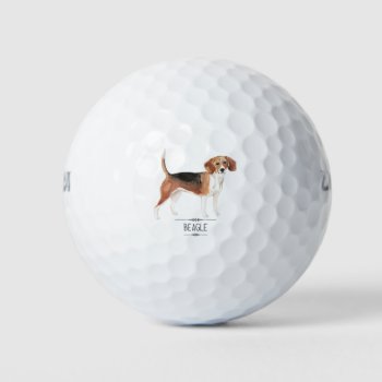 Beagle Golf Balls by OblivionHead at Zazzle