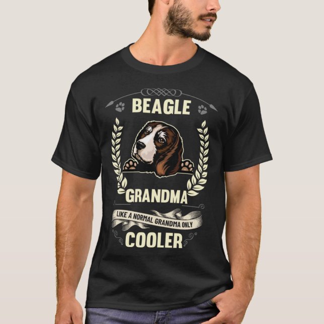 Beagle Grandma Like A Normal Grandma Only Cooler T-Shirt (Front)