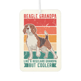 beagle grandpa like a regular grandpa but cooler - air freshener