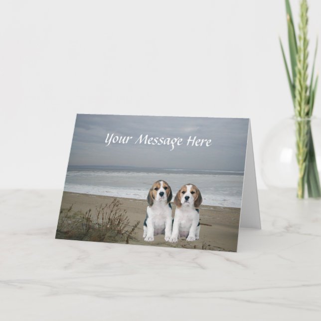 Beagle Greeting Card (Front)