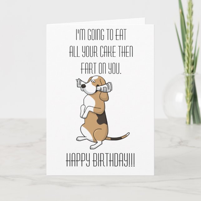 Beagle Greeting Card (Front)