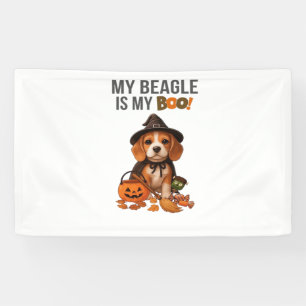 Beagle Halloween Costume My Beagle is My Boo Dog Banner