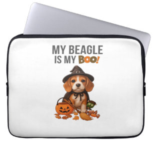 Beagle Halloween Costume My Beagle is My Boo Dog Laptop Sleeve