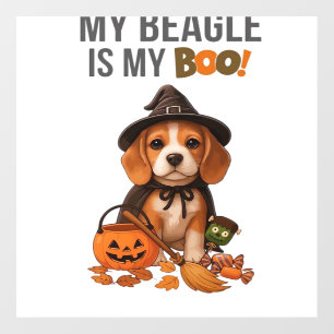 Beagle Halloween Costume  My Beagle is My Boo Dog  Wall Decal