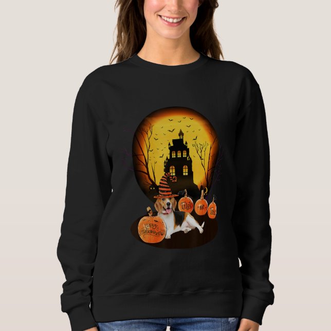 Beagle Halloween For Kids Mom Dad Love Dog Sweatshirt (Front)