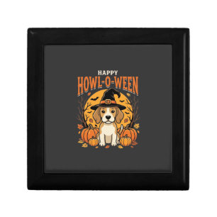 Beagle Halloween Howl-O-Ween Dog Pumpkin Design_1 Gift Box