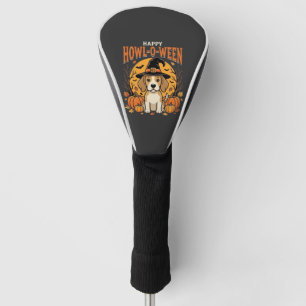 Beagle Halloween Howl-O-Ween Dog Pumpkin Design_1 Golf Head Cover