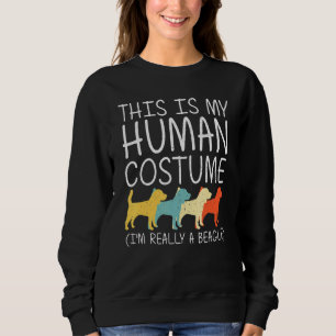 Beagle Halloween Human Costume Puppy Dog Pet Easy  Sweatshirt