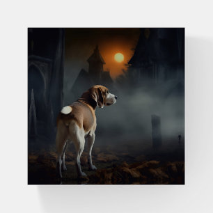 Beagle Halloween Scary  Paperweight