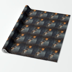 Beagle Halloween Scary Wrapping Paper
