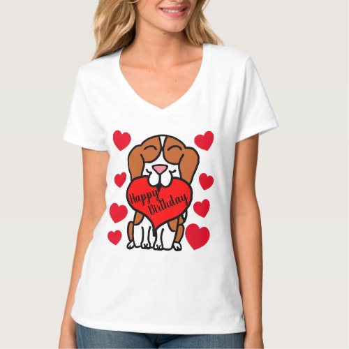 Beagle Happy Birthday Dog Lover T_Shirt