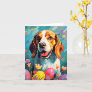 Beagle Happy Easter Card