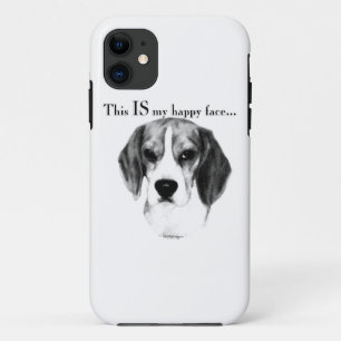 Beagle Happy Face; Happy Beagle; Grumpy Beagle iPhone 11 Case