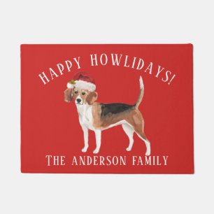Beagle Happy Howlidays Christmas Doormat