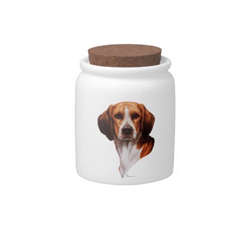 Beagle Head Study Candy Jar