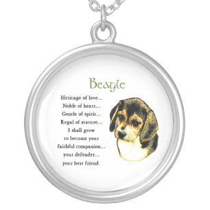 Beagle Heritage of Love Silver Plated Necklace
