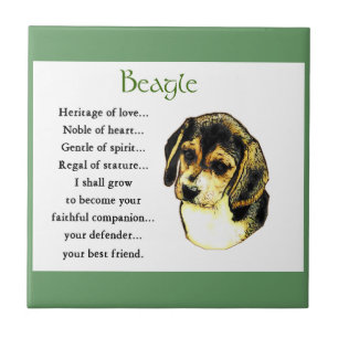 Beagle Heritage of Love Tile