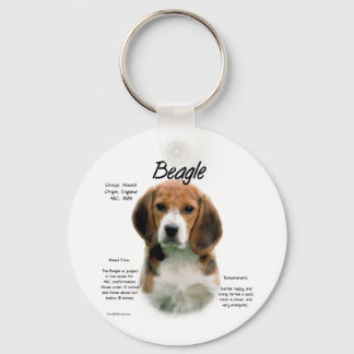 Beagle History; All About Beagles Keychain