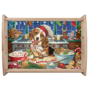 Beagle Holiday Baking: Festive Christmas Serving Tray