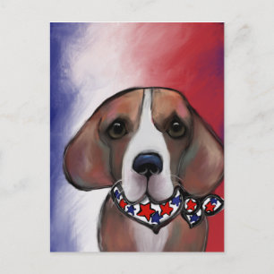 BEAGLE HOLIDAY POSTCARD