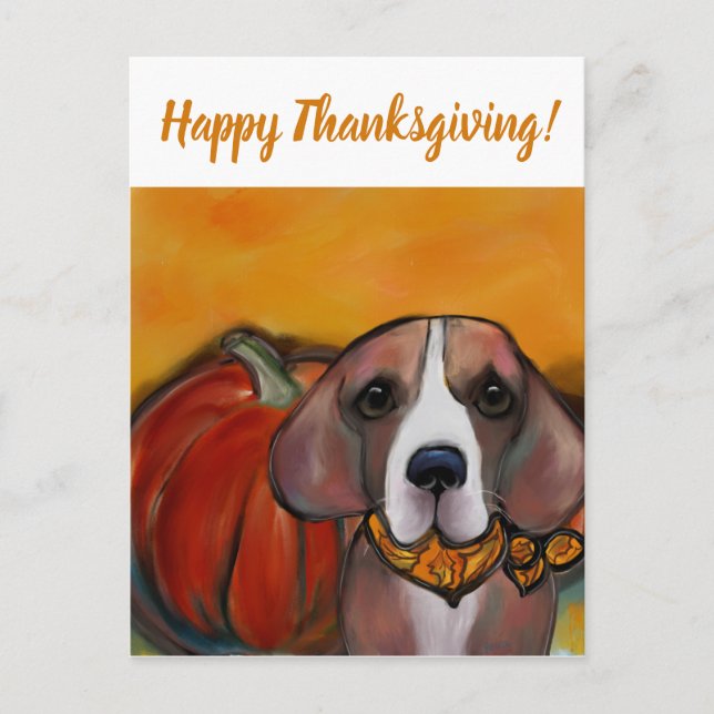  BEAGLE   HOLIDAY POSTCARD (Front)