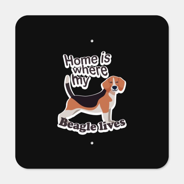Beagle Home Metal Sign (Front)