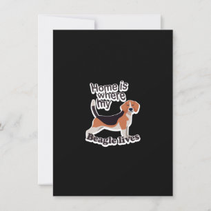 Beagle Home Note Card