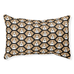 Beagle Honeycomb Pattern Pet Bed