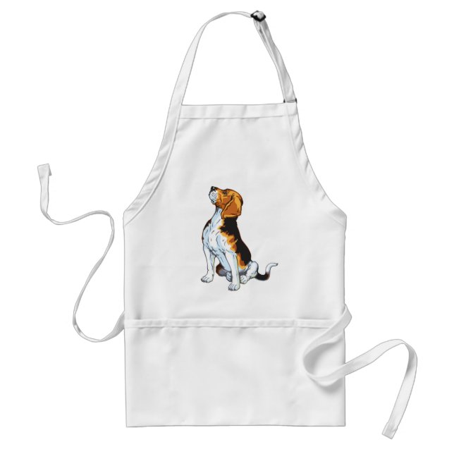 beagle hound adult apron (Front)