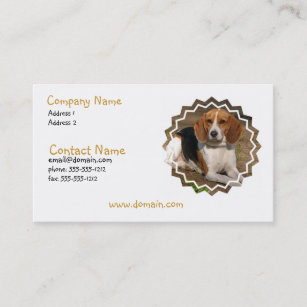 Beagle Hound Dog Business Card