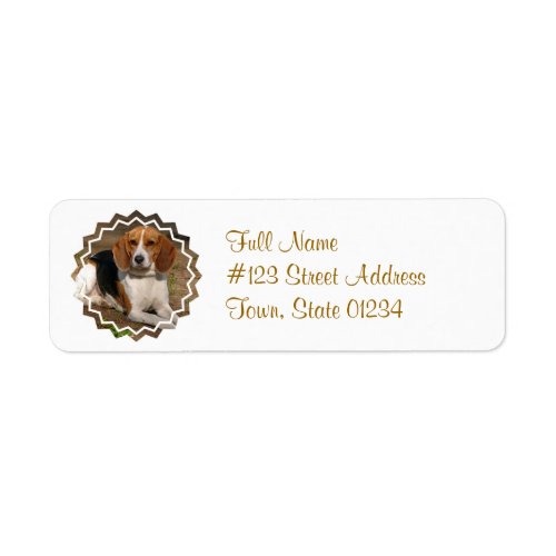 Beagle Hound Dog Mailing Label