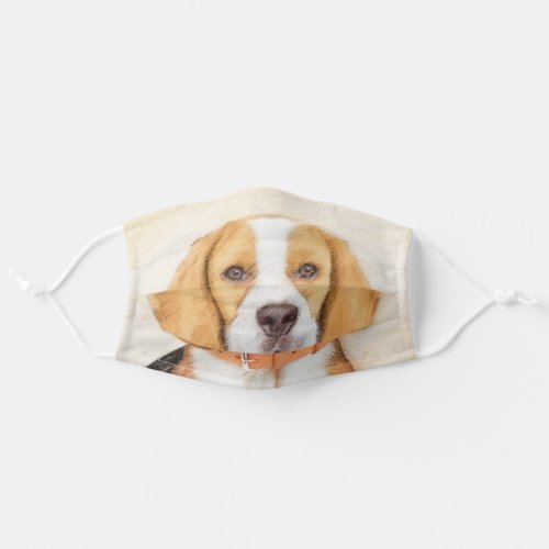 Beagle Hound Dog Painting Original Animal Art Adult Cloth Face Mask