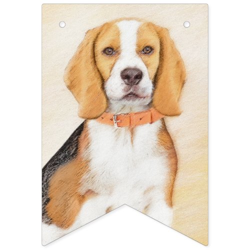 Beagle Hound Dog Painting Original Animal Art Bunting Flags