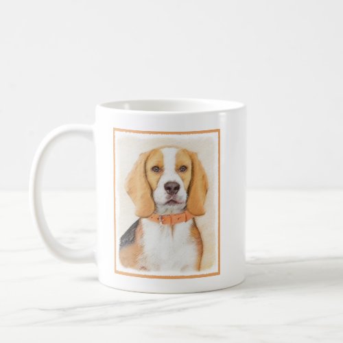 Beagle Hound Dog Painting Original Animal Art Coffee Mug