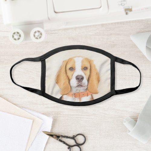 Beagle Hound Dog Painting Original Animal Art Face Mask