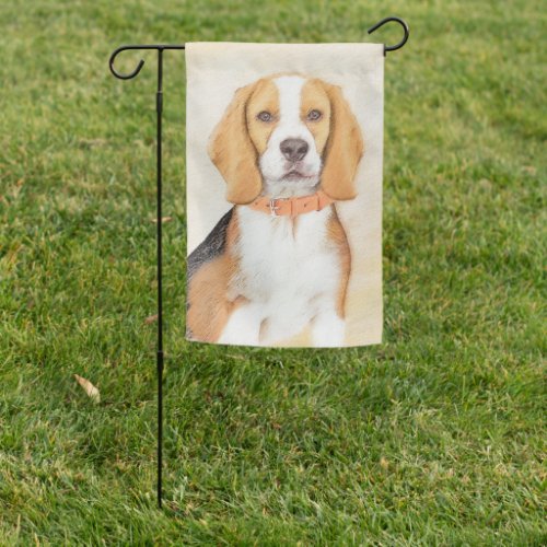 Beagle Hound Dog Painting Original Animal Art Garden Flag