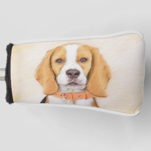 Beagle Hound Dog Painting Original Animal Art Golf Head Cover