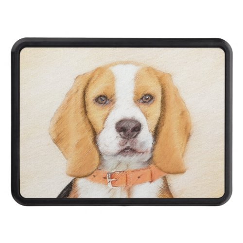 Beagle Hound Dog Painting Original Animal Art Hitch Cover