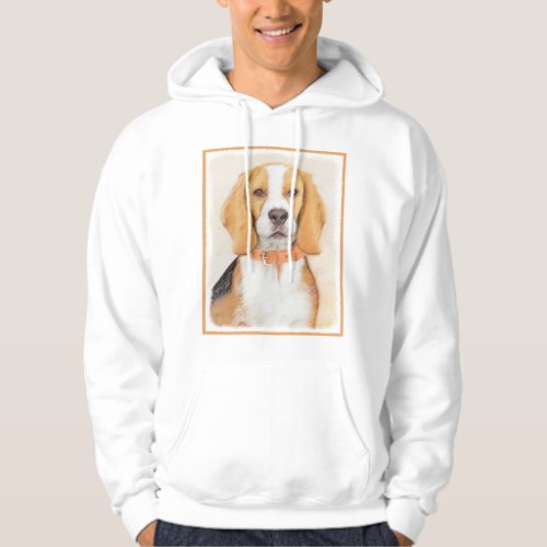 Beagle Hound Dog Painting Original Animal Art Hoodie