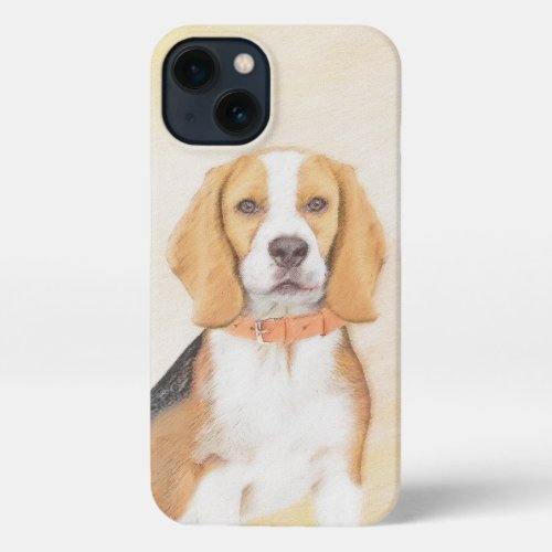 Beagle Hound Dog Painting Original Animal Art iPhone 13 Case