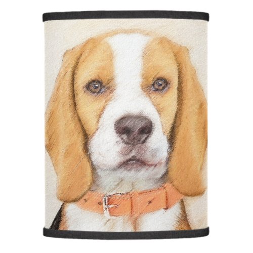 Beagle Hound Dog Painting Original Animal Art Lamp Shade