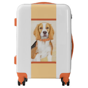Beagle Hound Dog Painting Original Animal Art Luggage