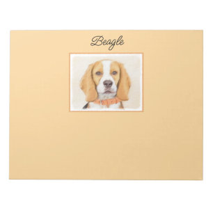 Beagle Hound Dog Painting Original Animal Art Notepad