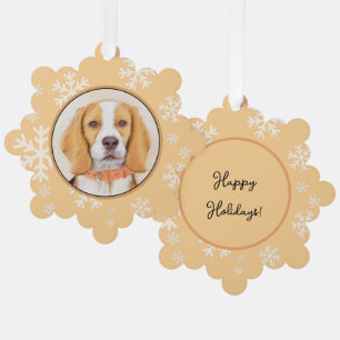 Beagle Hound Dog Painting Original Animal Art Ornament Card