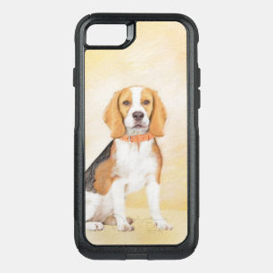 Beagle Hound Dog Painting Original Animal Art OtterBox Commuter iPhone SE/8/7 Case