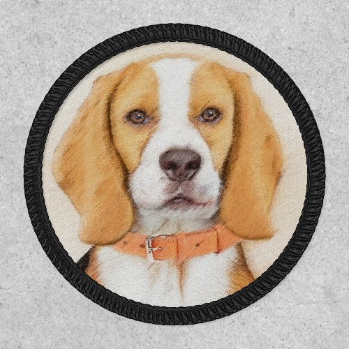 Beagle Hound Dog Painting Original Animal Art Patch